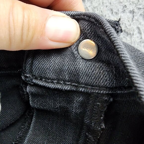 evis Jeans Womens 16 Black Stretch Denim Classic Straight *Read* - Picture 12 of 15